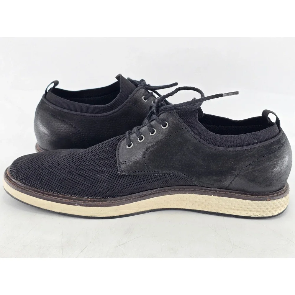 Vince Camuto Haze Oxford Mens 11M Black Mesh Leather Lace Up - Excellent